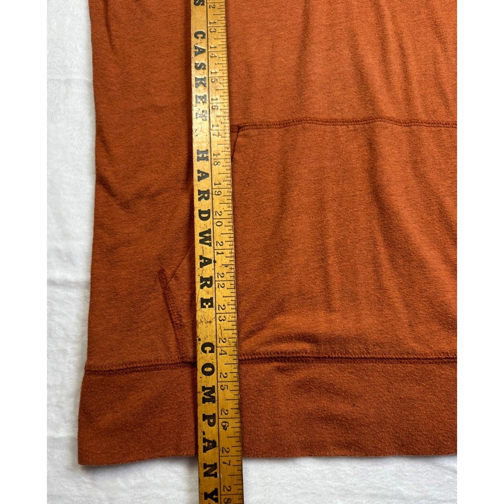 American Eagle Hoodie Mens Medium Rust Orange Seriously Soft Pullover Raglan - Picture 10 of 10